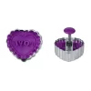 Städter Ausstechform Herz 4,5 Cm Lila / Violett 7