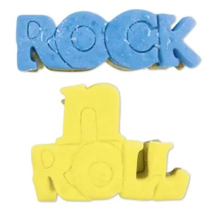 Städter Ausstechform Rock′n′Roll-Schriftzug 7 / 7,5 Cm 2-teilig 6