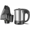 Unold Miniwasserkocher Edelstahl Schwarz 0,5l 8
