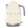 Smeg Wasserkocher 1,7 L Temperaturanzeige 50’s Style Creme 8
