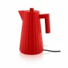 Alessi Wasserkocher 1,7 L Plissé Rot 17