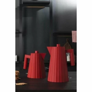 Alessi Wasserkocher 1,7 L Plissé Rot 7