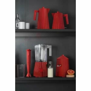 Alessi Wasserkocher 1,7 L Plissé Rot 9