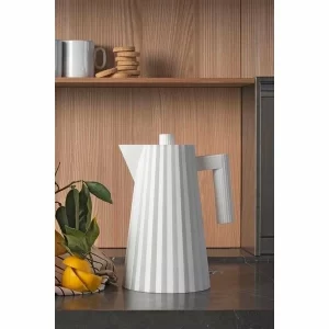 Alessi Wasserkocher 1,7 L Plissé Weiß 7