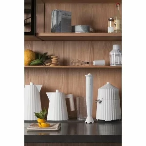 Alessi Wasserkocher 1,7 L Plissé Weiß 9